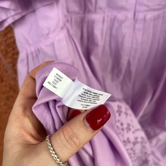 NWT Women's Lane Bryant Perfect Flutter Sleeve Dress W Eyelet Lace Sz 26 - Picture 8 of 10